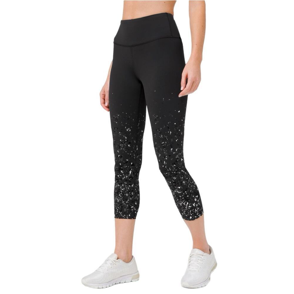 Lululemon Wunder Under Crop High Rise Full-On 23" Women’s 6 Leggings Thigh Lunar